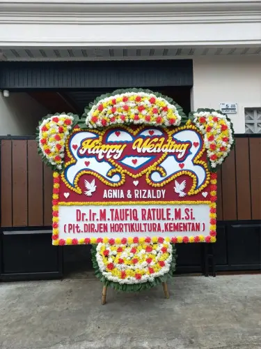 Papan Bunga Pernikahan sukajadi pekanbaru