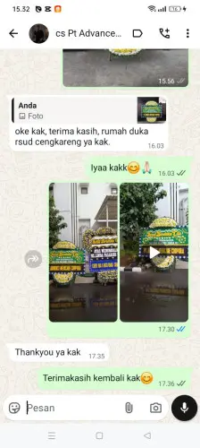 Testimonial Papan Bunga Pernikahan sukajadi pekanbaru