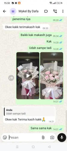 Testimonial Buket Bunga sukajadi pekanbaru
