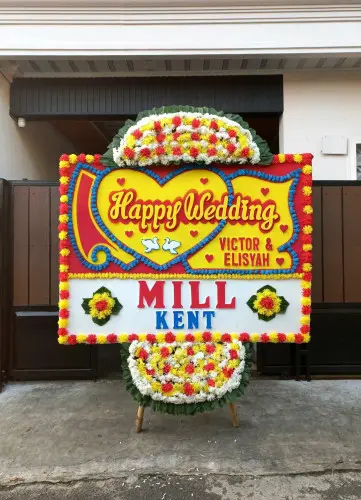 Papan Bunga Pernikahan sukajadi pekanbaru