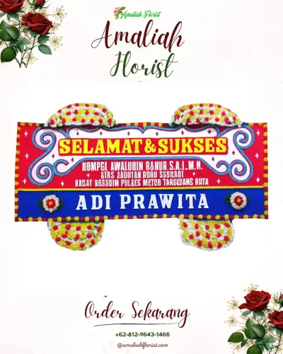 Karangan Bunga Ucapan Selamat sukajadi pekanbaru